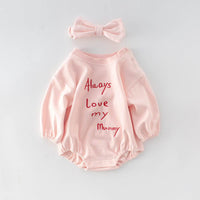 Enriched Baby Joined-up Fart Cute Embroidered Crawling Suit