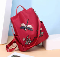 Oxford cloth embroidered backpack