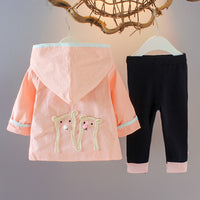 Cartoon three-piece
