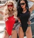 Women's one-piece sequined bikini