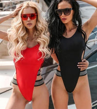 Women's one-piece sequined bikini