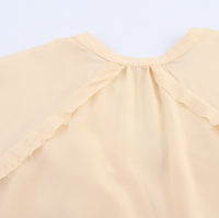 V-neck Loose Draping Long Sleeve Shirt