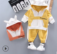 Cotton sweater children's suit