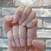 Finished product of phototherapy with fake nail patch