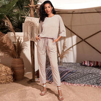 Casual Home Loose Straight Cropped Pants Women's Clothing