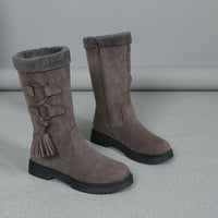 Womens Thick-soled Fleece-lined Extra-thick Boots From Europe And The US