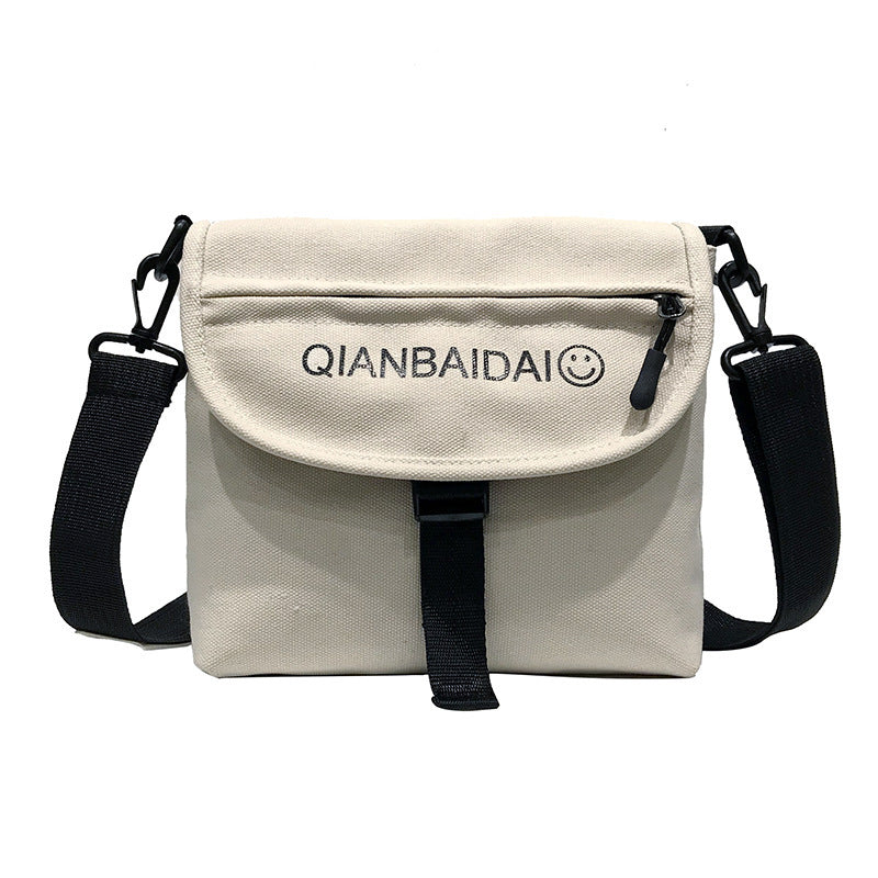 One-shoulder messenger bag casual lazy canvas pouch