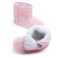 Manufacturers selling Wool Knitted Winter new bow shoes baby toddler shoes shoes boots 1646