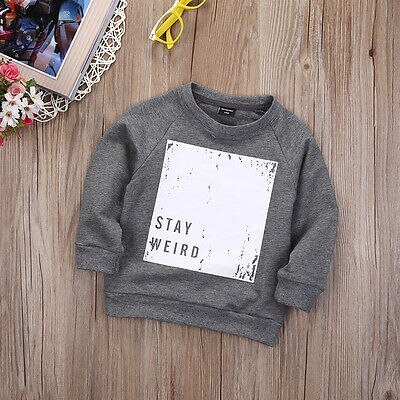 Spring and Autumn kids sports letter printed sweater