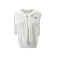 Ice Silk Knitted Vest Shawl Sleeveless Loose Top