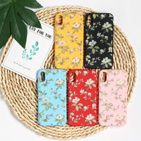 Compatible with Apple , Literary Floral All Inclusive Mobile Phone Case