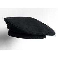 Dark Beret For Women With Large Faces Black Painters Cap
