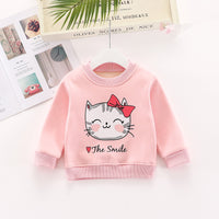Children plus velvet thick autumn and winter sweater