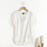 Women's Solid Loose Edition Thin Short Sleeve T-shirt