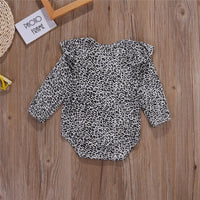 One-piece Romper For Girls With Leopard Print In Europe And America
