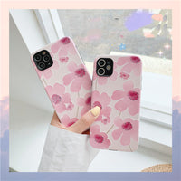 Pink flower phone case