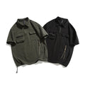 Fashion Personality Short Sleeve Men's Lapel T-shirt