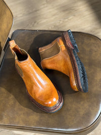 Men's Business Thick-Sole Height-Increasing Vintage Leather Boots