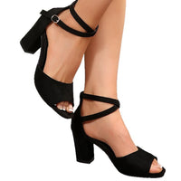 New Chunky Heel Sandals Women's European And American