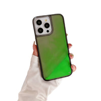 Luminous Quicksand Phone Case Soft Edge Hard Backboard Protective Cover