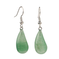 New Flat Teardrop Semi-precious Earrings For Women