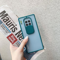 Sliding window lens for Huawei mobile phone case
