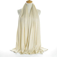 Monochrome mercerized cotton jersey scarf