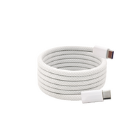 Braided magnetic data cable-U-C port-66W-white-length 1m-1 piece