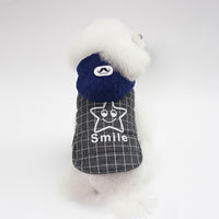 Dog Cotton Smile Star Small Dog Two-legged Coat