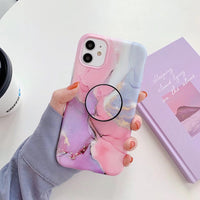 Colored marble phone case