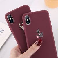 Christmas frosted phone case