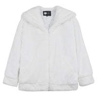 Fashion Simple Pure Color Lamb Cashmere Cotton Coat