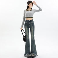 Women's Retro High-elastic Skinny Jeans