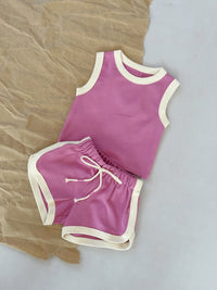 Kids' Sports And Leisure Hot Pants Set