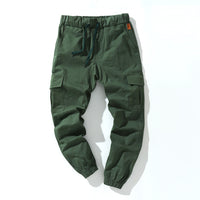 Multi-pocket cotton sports trousers
