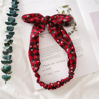 Christmas headband ladies elastic rabbit ears headband