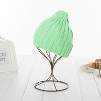 Lovers knitted hat candy color