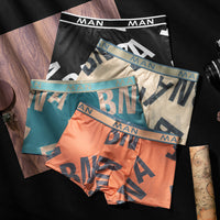 Men's Ice Silk Boxer Summer Thin Antibacterial Breathable Boxer Shorts Seamless Youth Pants Men's Batch