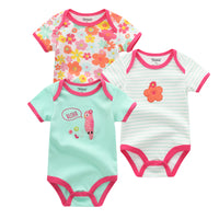 Baby's triangle Romper Summer Short Sleeve Top
