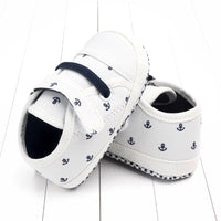 Solid color soft sole baby canvas shoes