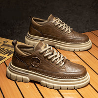 High-grade British Style Worker Boot Platform Casual Leather Shoes