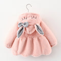 Cartoon Coat Hooded Baby Girl Toddler Fur