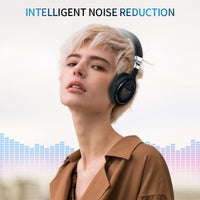 Folding headset with stereo wireless headset