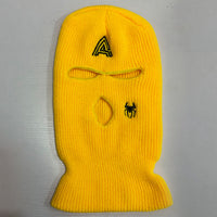 Spider-embroidered Warm Knitted Three-hole Hat