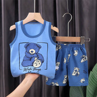 Children's Vest Suit Summer Pure Cotton