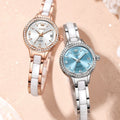 Oulishi Womens Watch With A Ceramic Strap A Versatile Quartz Timepiece