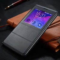 Smart cover for clamshell windows for Samsung note4