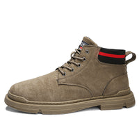 Suede high-top Martin boots