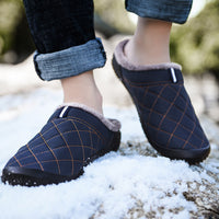 Home Warm Cotton Shoes Thick-Soled Men's Cotton Slippers