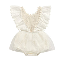 Romper flying sleeves jumpsuit lace romper